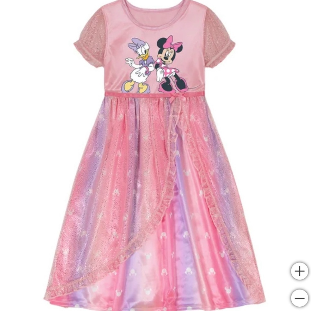 Disney Pink and Purple Minnie and Daisy  Girl’s Fantasy Gown